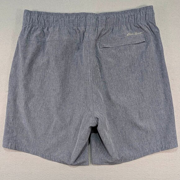 Eddie Bauer Shorts Mens L Gray Athleisure Coastal Beachwear Lounge Performance - Picture 3 of 11